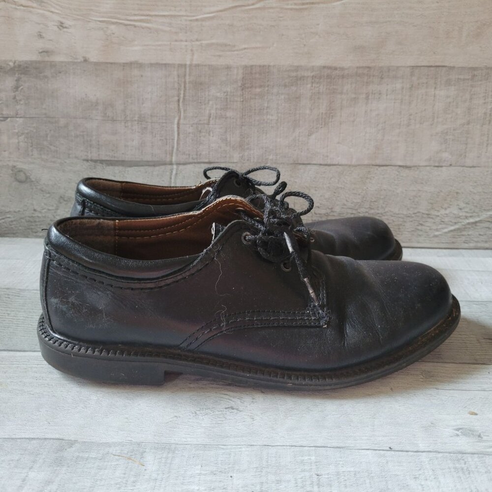 Bass Black Leather Mens Shoes 7.5M